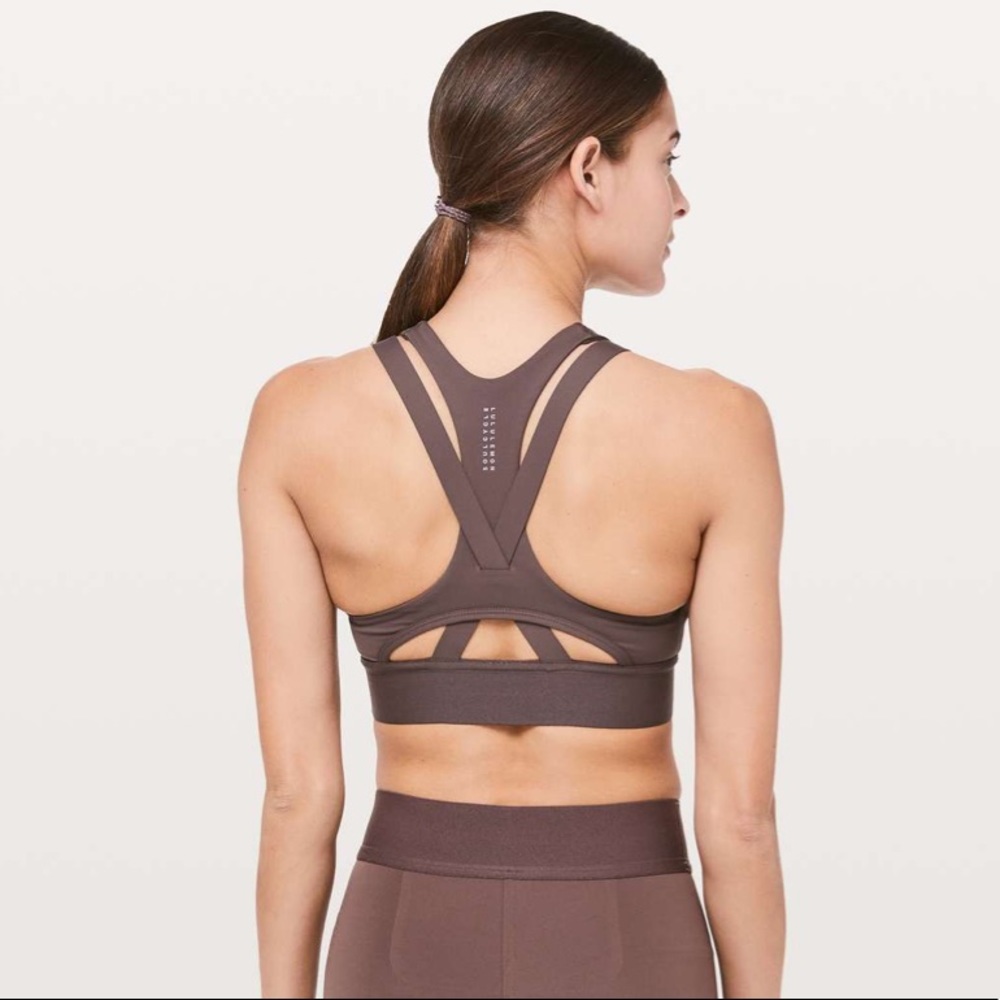 lululemon athletica Brown Strappy Sports Bra